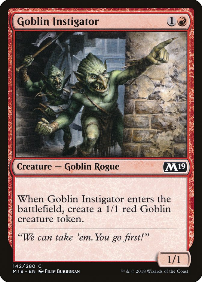 Goblin Instigator [Core Set 2019] (142)