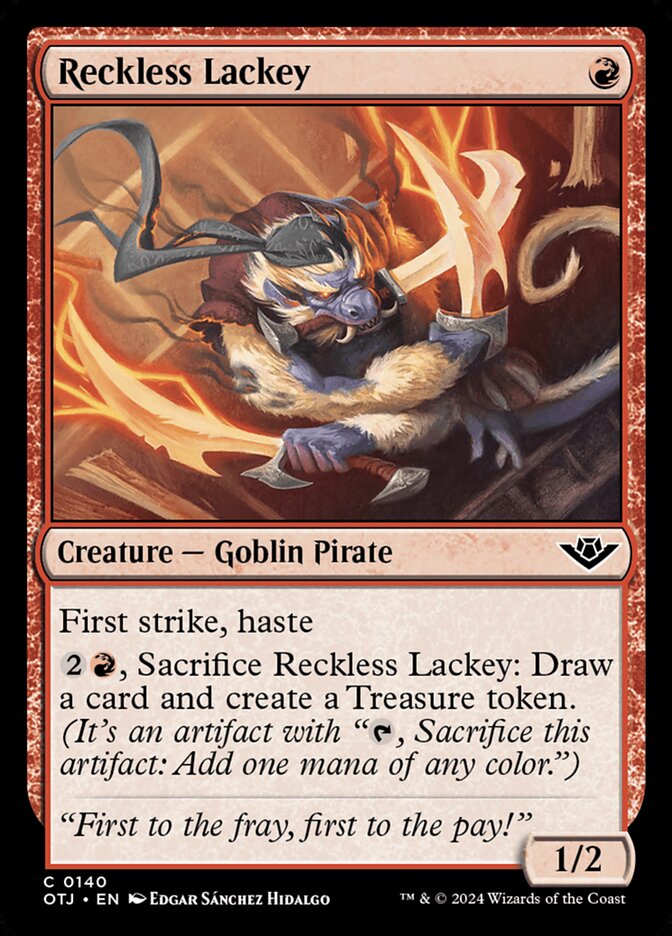 Reckless Lackey [Outlaws of Thunder Junction] (140)
