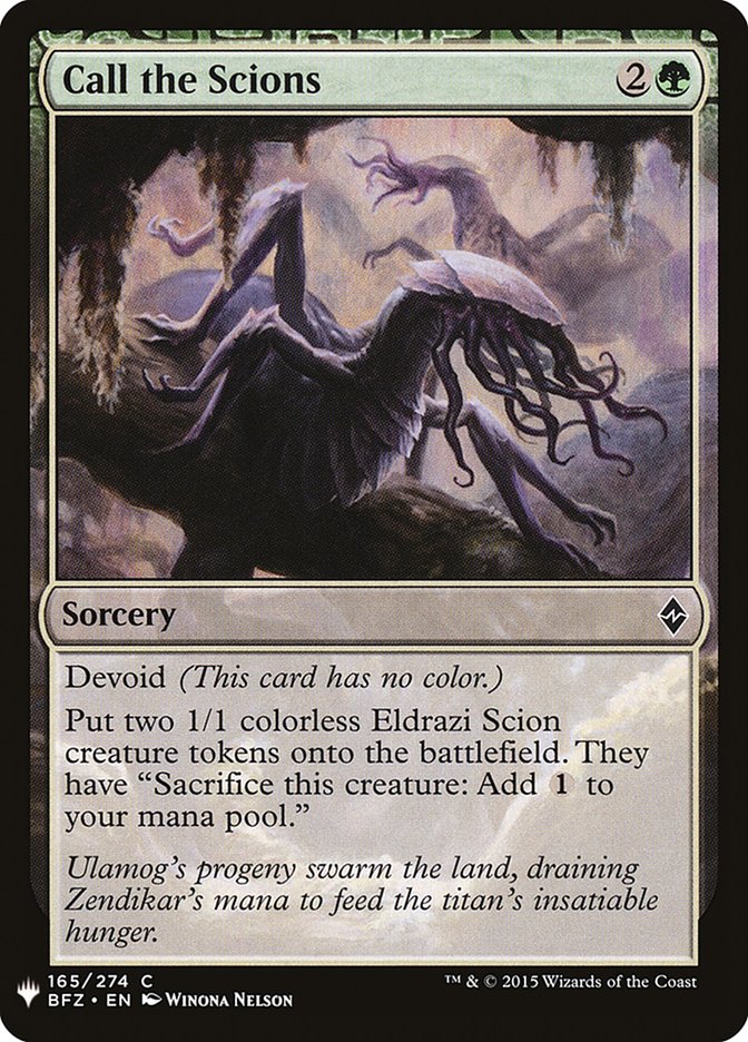 Call the Scions [The List] (BFZ-165)