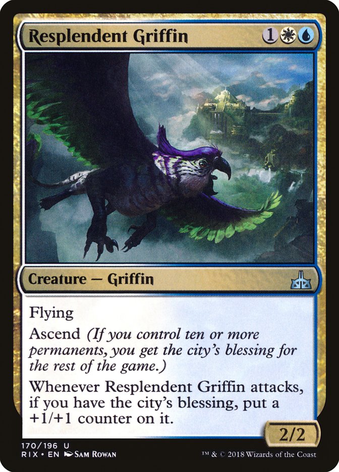 Resplendent Griffin [Rivals of Ixalan] (170)