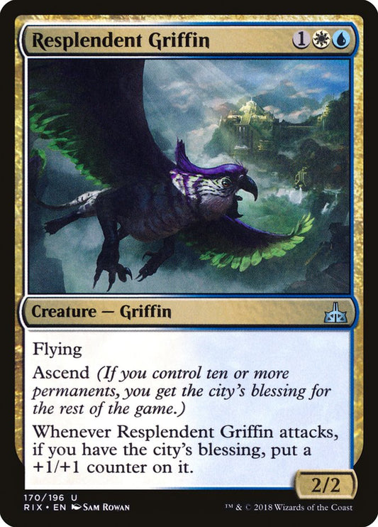 Resplendent Griffin [Rivals of Ixalan] (170)