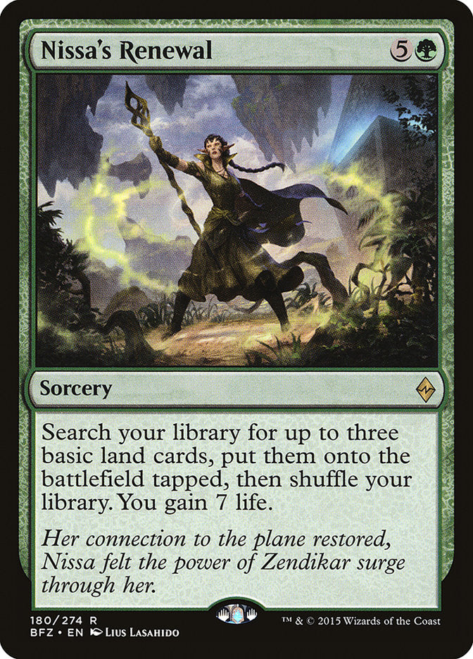 Nissa's Renewal [Battle for Zendikar] (180)