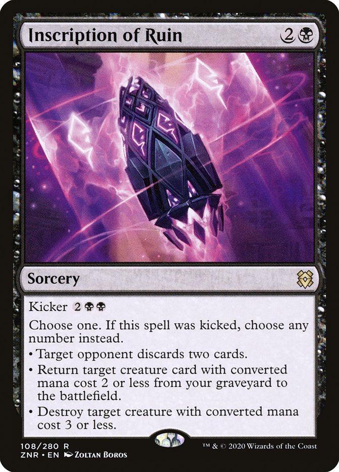 Inscription of Ruin [Zendikar Rising] (108)