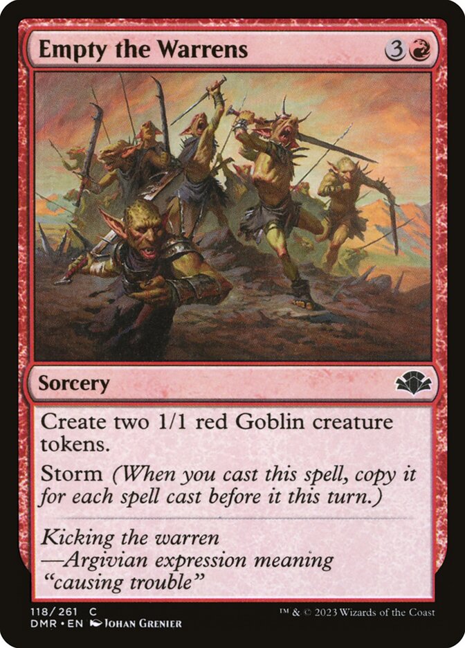 Empty the Warrens [Dominaria Remastered] (118)