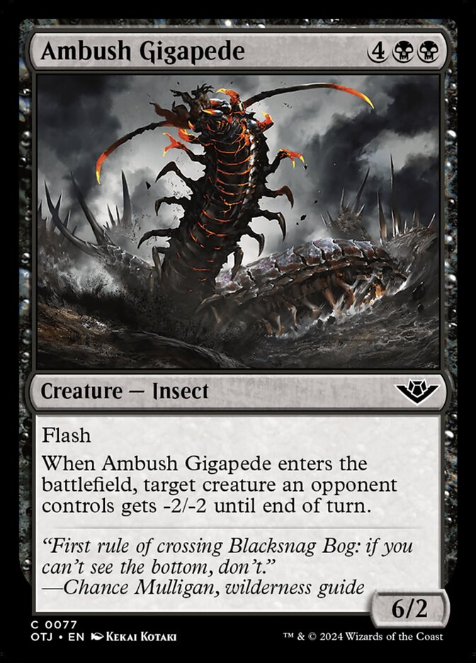 Ambush Gigapede [Outlaws of Thunder Junction] (77)