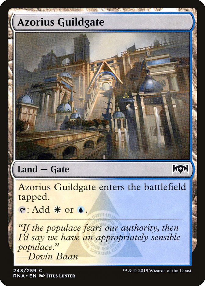 Azorius Guildgate [Ravnica Allegiance] (243)