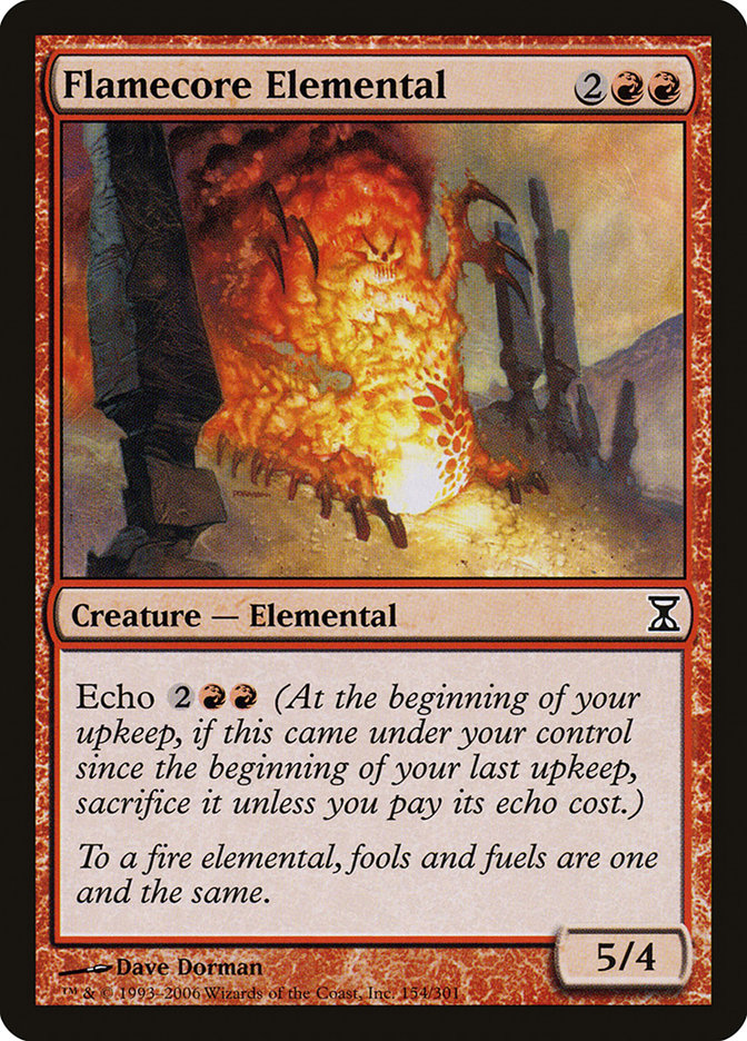 Flamecore Elemental [Time Spiral] (154)
