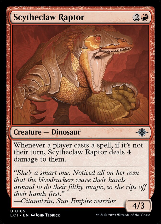 Scytheclaw Raptor [The Lost Caverns of Ixalan] (165)
