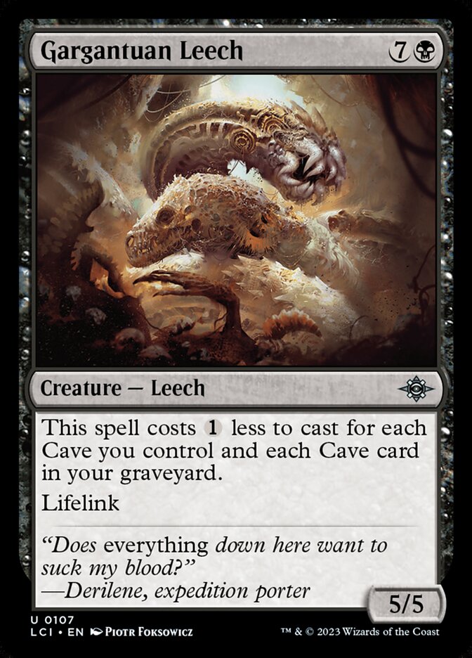 Gargantuan Leech [The Lost Caverns of Ixalan] (107)