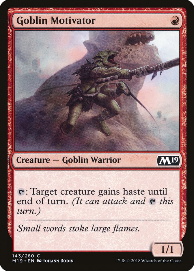 Goblin Motivator [Core Set 2019] (143)