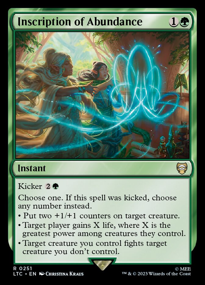 Inscription of Abundance [Tales of Middle-earth Commander] (251)