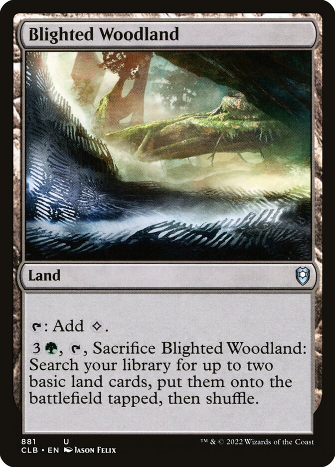 Blighted Woodland [Commander Legends: Battle for Baldur's Gate] (881)