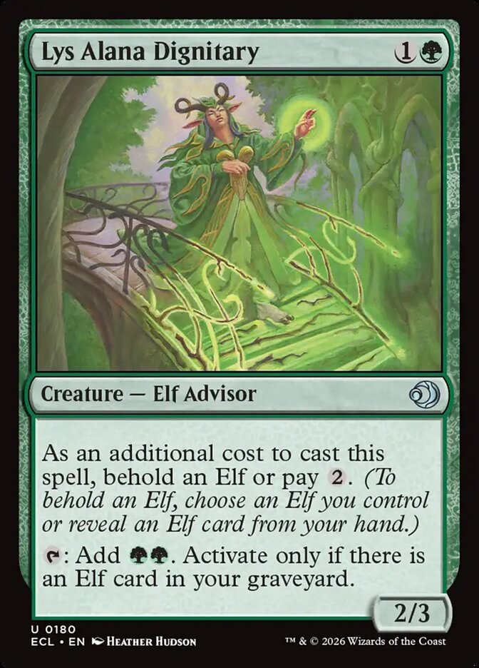 Lys Alana Dignitary [Lorwyn Eclipsed] (180)