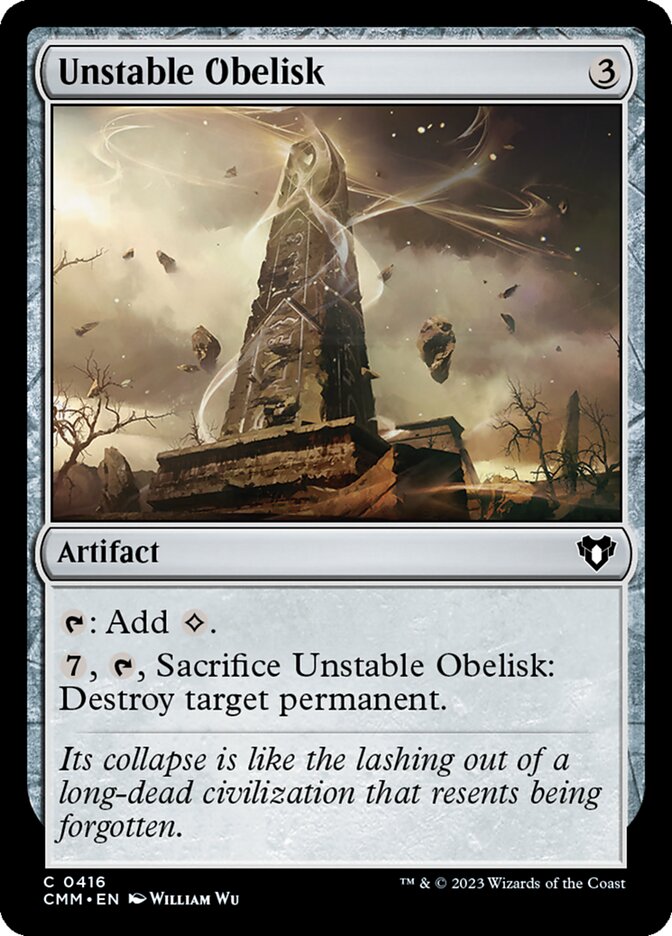 Unstable Obelisk [Commander Masters] (416)