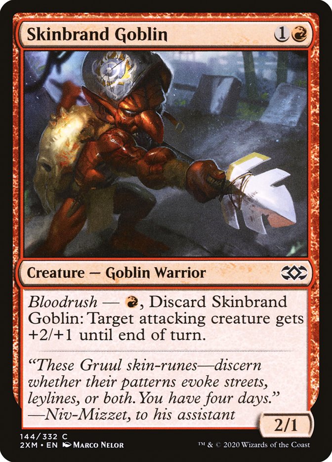 Skinbrand Goblin [Double Masters] (144)