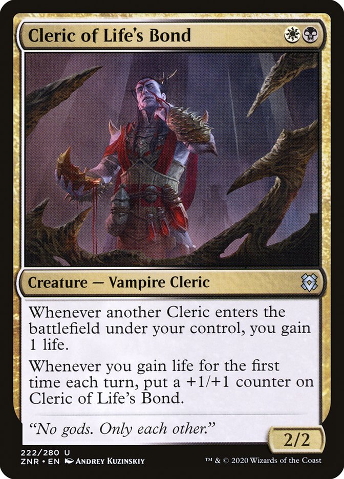Cleric of Life's Bond [Zendikar Rising] (222)