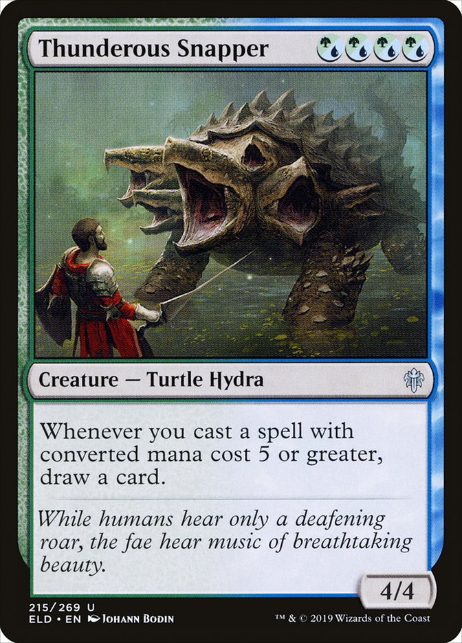 Thunderous Snapper [Throne of Eldraine] (215)