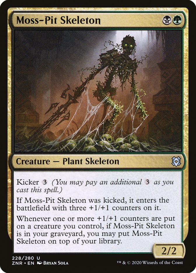 Moss-Pit Skeleton [Zendikar Rising] (228)
