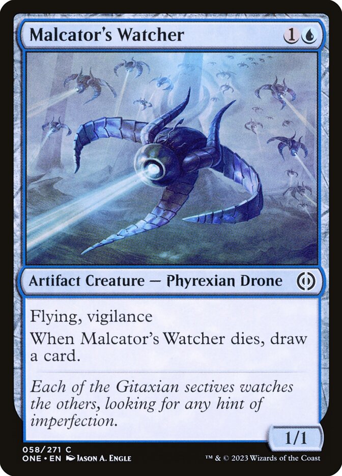 Malcator's Watcher [Phyrexia: All Will Be One] (58)