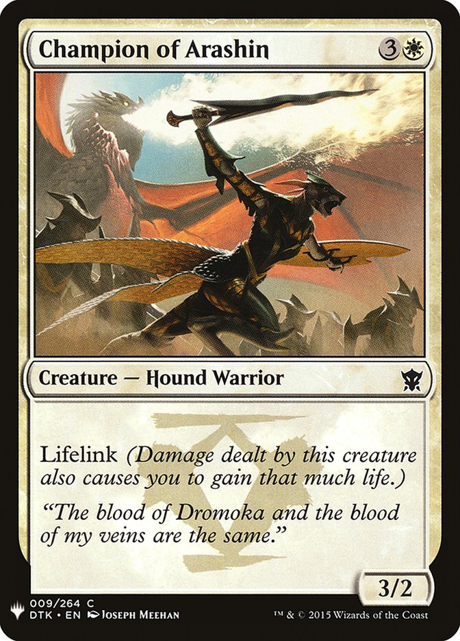 Champion of Arashin [The List] (DTK-9)
