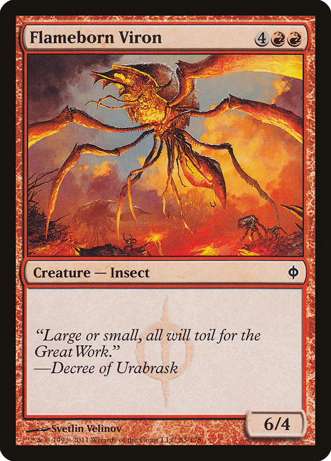 Flameborn Viron [New Phyrexia] (83)
