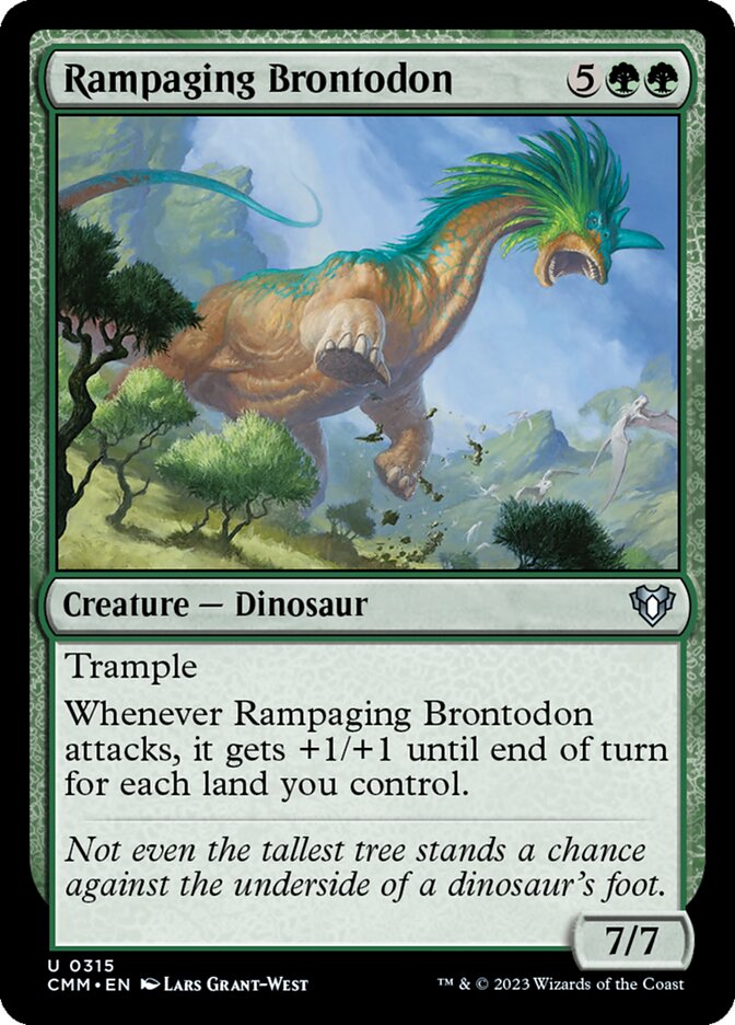 Rampaging Brontodon [Commander Masters] (315)