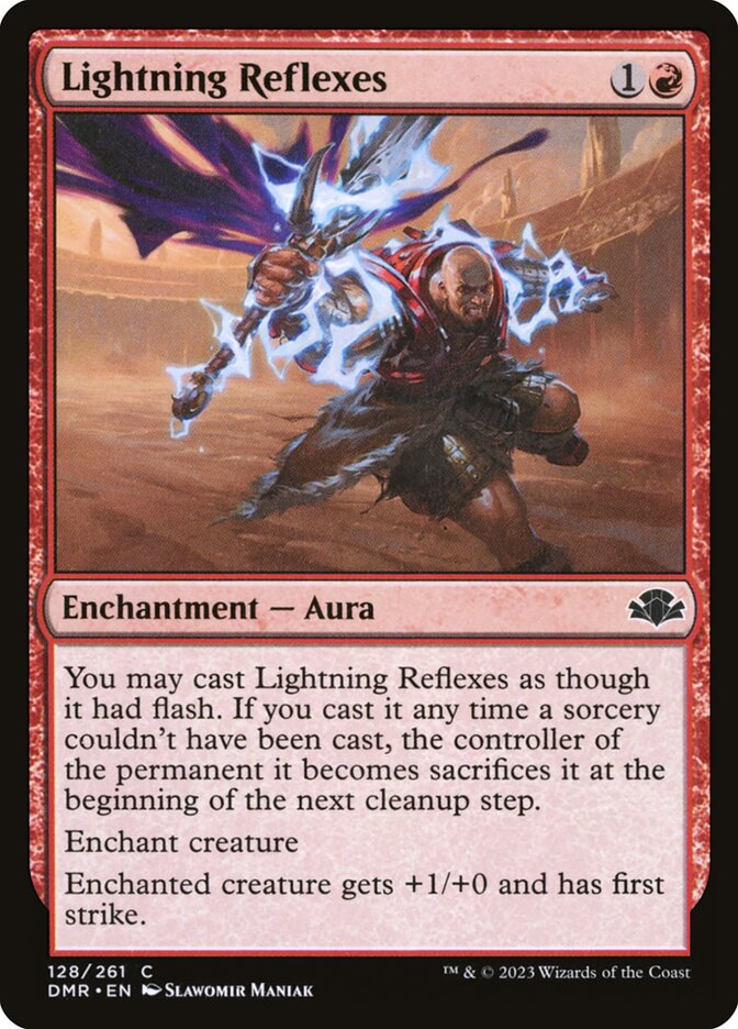 Lightning Reflexes [Dominaria Remastered] (128)