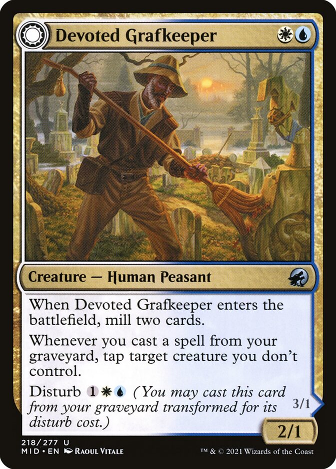Devoted Grafkeeper [Innistrad: Midnight Hunt] (218)
