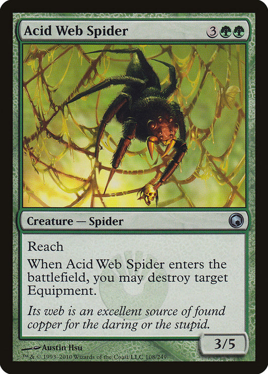 Acid Web Spider [Scars of Mirrodin] (108)