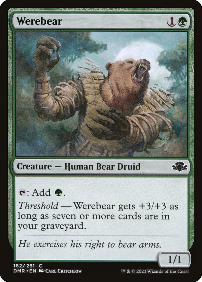 Werebear [Dominaria Remastered] (182)