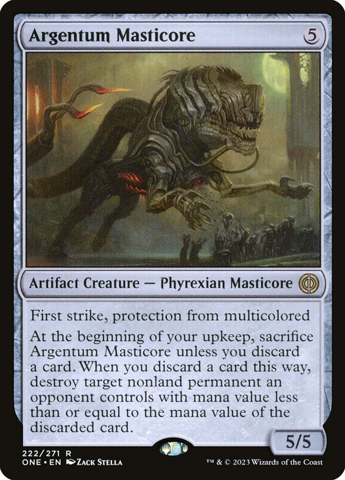 Argentum Masticore [Phyrexia: All Will Be One] (222)