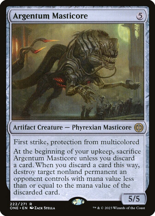 Argentum Masticore [Phyrexia: All Will Be One] (222)
