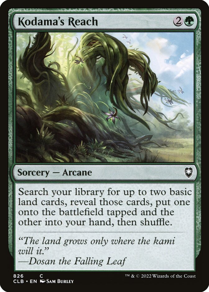 Kodama's Reach [Commander Legends: Battle for Baldur's Gate] (826)