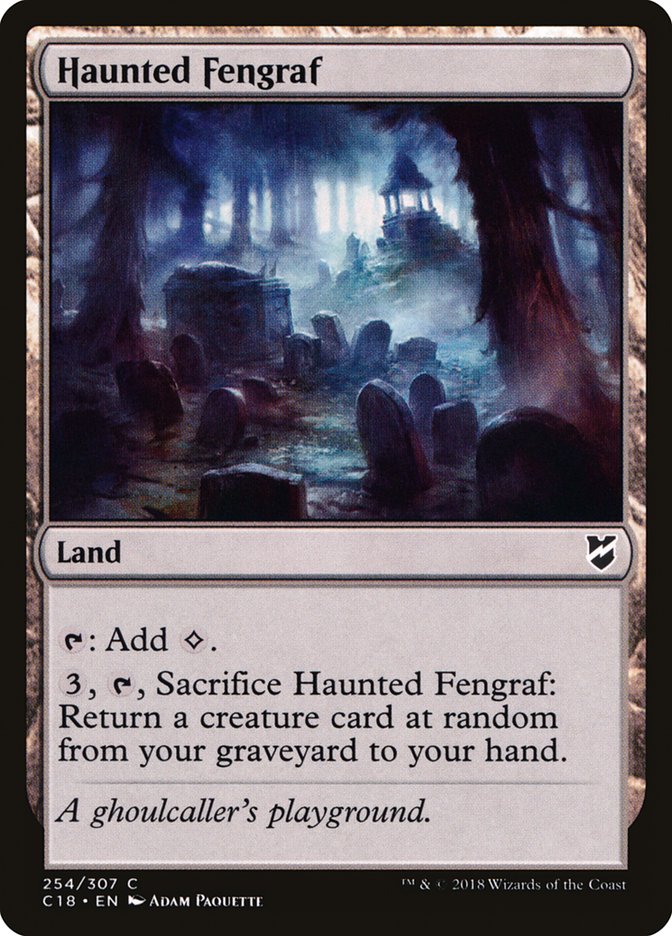 Haunted Fengraf [Commander 2018] (254)