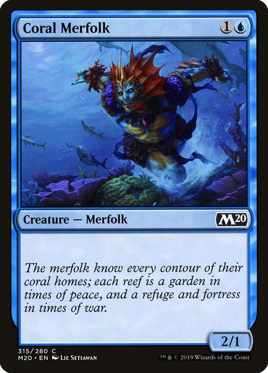 Coral Merfolk [Core Set 2020] (315)
