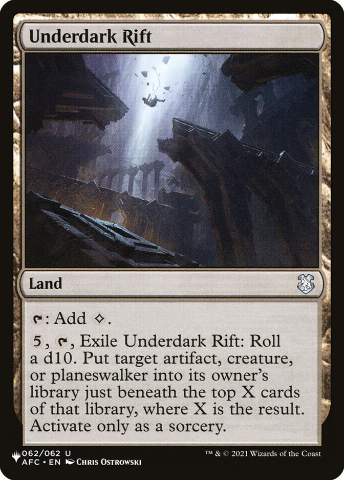 Underdark Rift [The List] (AFC-62)