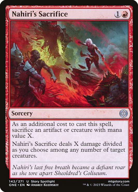 Nahiri's Sacrifice [Phyrexia: All Will Be One] (142)