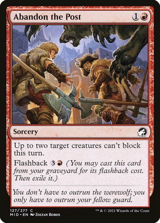 Abandon the Post [Innistrad: Midnight Hunt] (127)