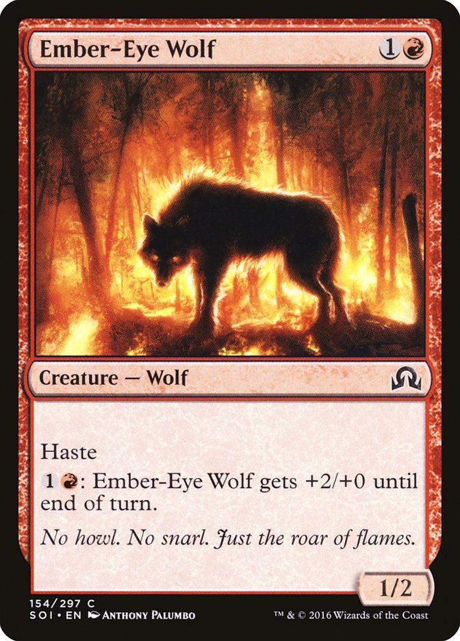 Ember-Eye Wolf [Shadows over Innistrad] (154)