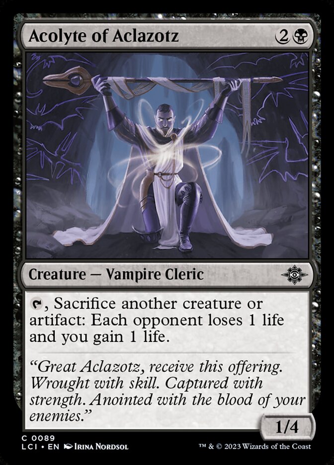 Acolyte of Aclazotz [The Lost Caverns of Ixalan] (89)
