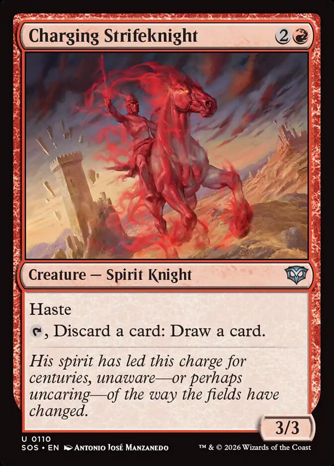 Charging Strifeknight [Secrets of Strixhaven] (110)