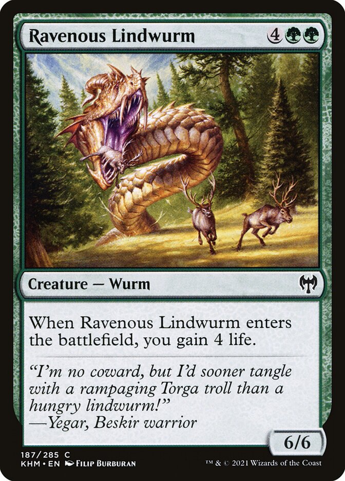 Ravenous Lindwurm [Kaldheim] (187)
