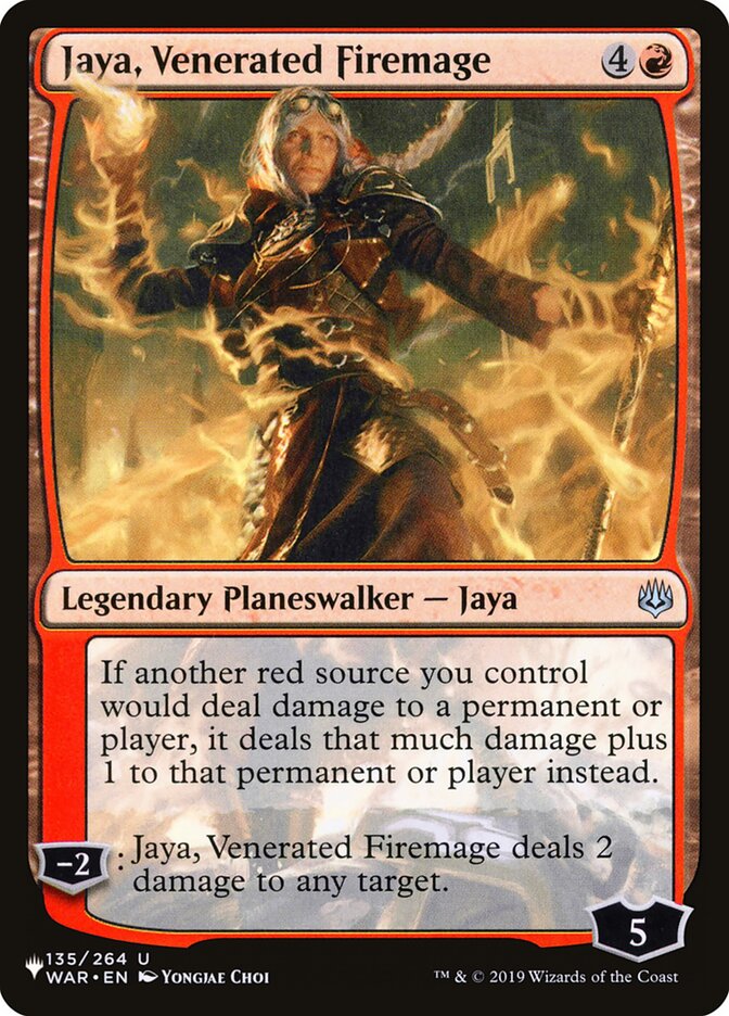 Jaya, Venerated Firemage [The List] (WAR-135)