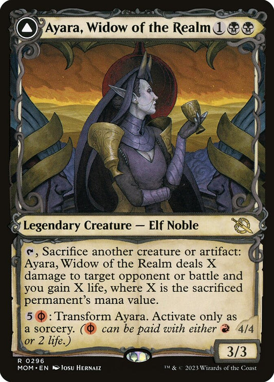 Ayara, Widow of the Realm // Ayara, Furnace Queen [March of the Machine] (296)