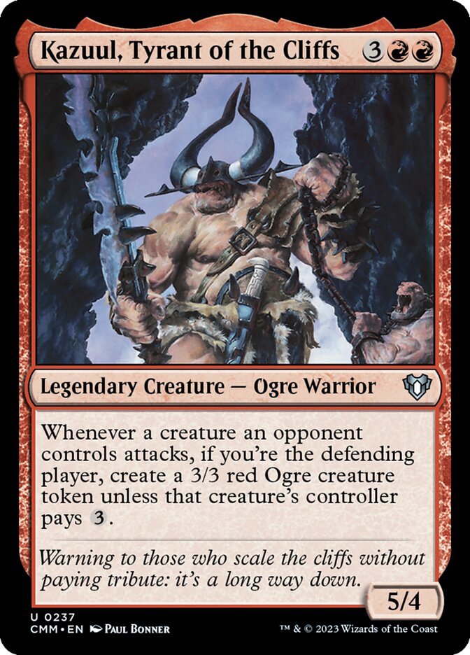 Kazuul, Tyrant of the Cliffs [Commander Masters] (237)