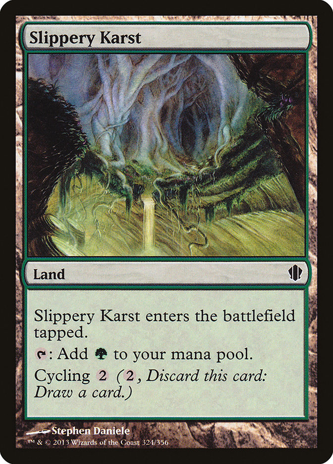 Slippery Karst [Commander 2013] (324)