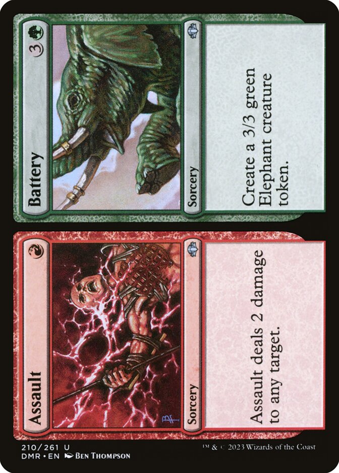 Assault // Battery [Dominaria Remastered] (210)