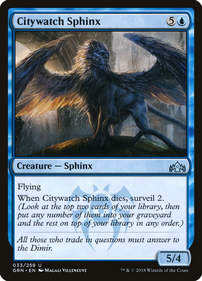 Citywatch Sphinx [Guilds of Ravnica] (33)