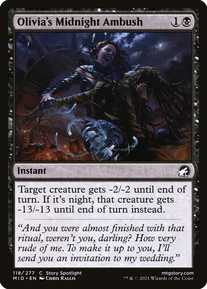 Olivia's Midnight Ambush [Innistrad: Midnight Hunt] (118)