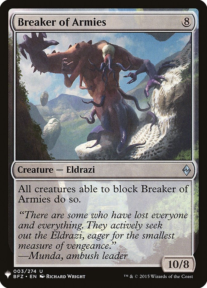 Breaker of Armies [The List] (BFZ-3)
